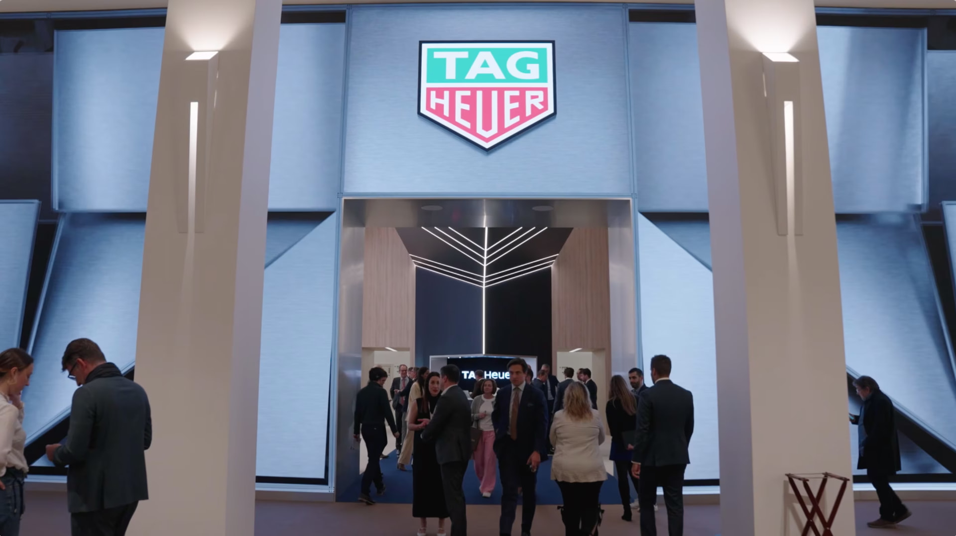 TAG Heuer booth main entrance at the watch fair